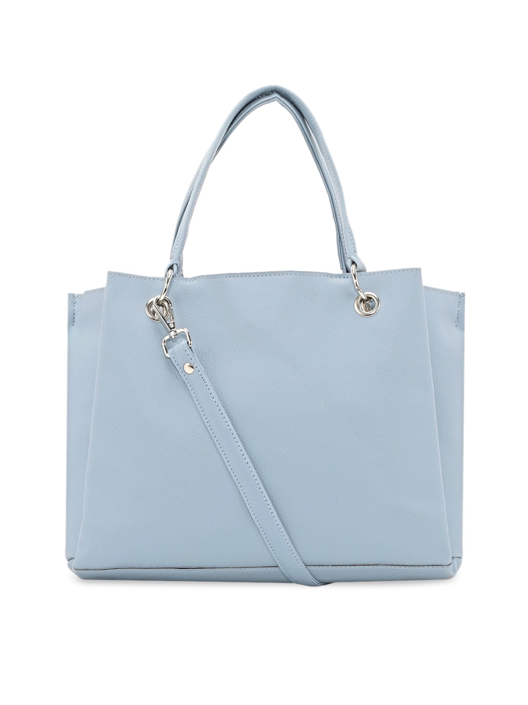

Toteteca Blue PU Structured Shoulder Bag