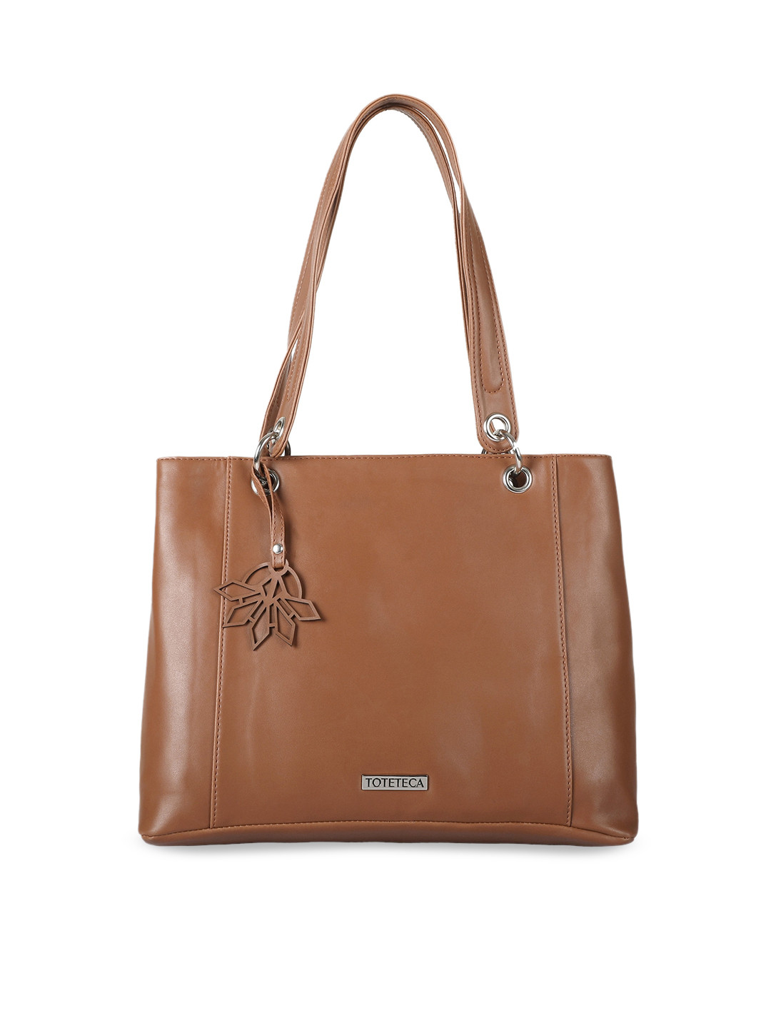 

Toteteca Brown PU Structured Shoulder Bag