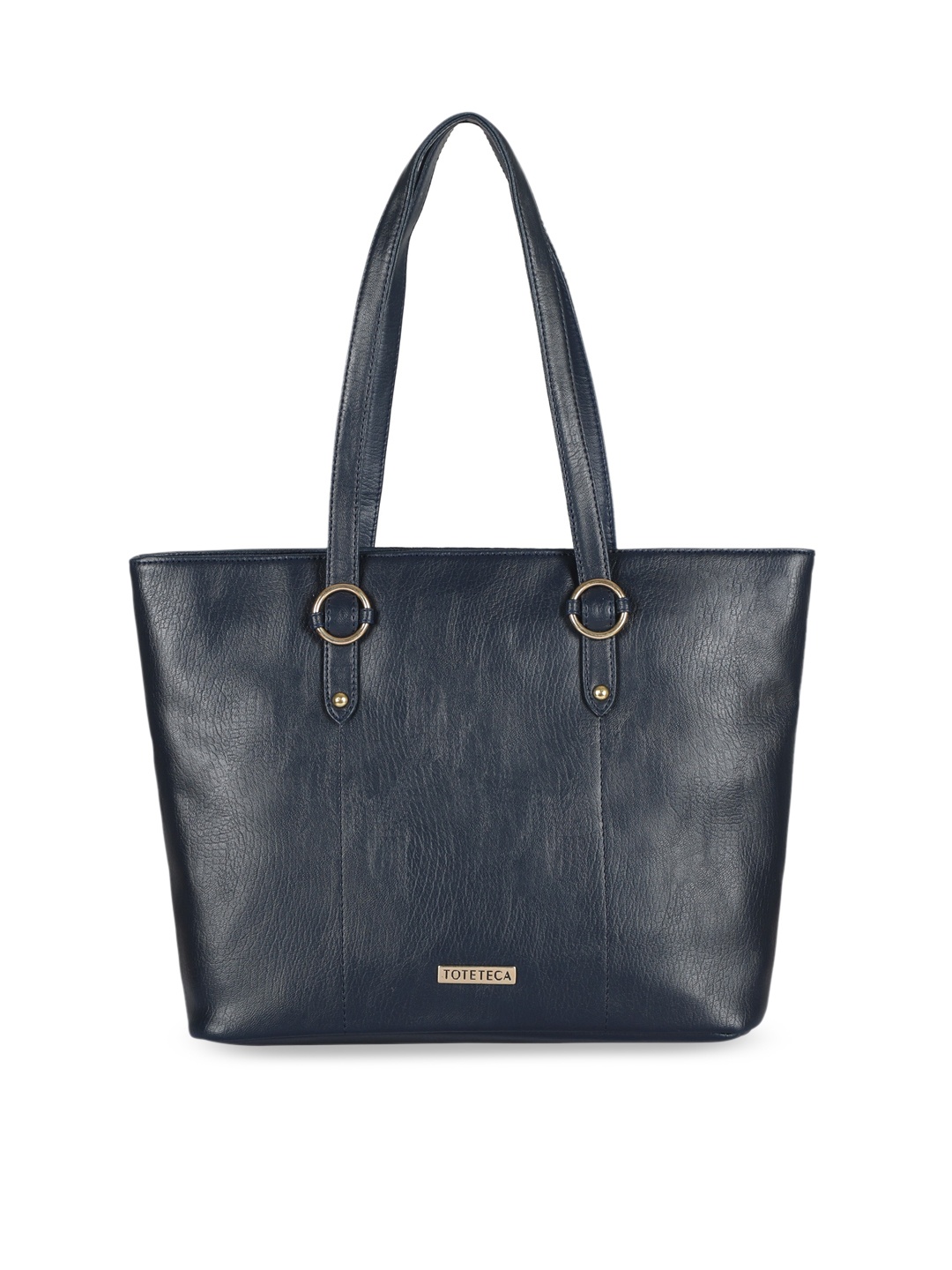 

Toteteca Teal Textured PU Structured Handheld Bag