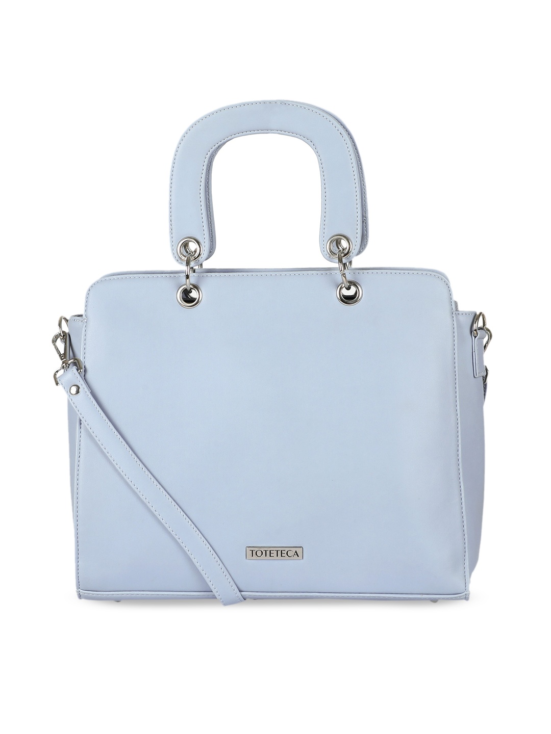 

Toteteca Blue PU Structured Handheld Bag