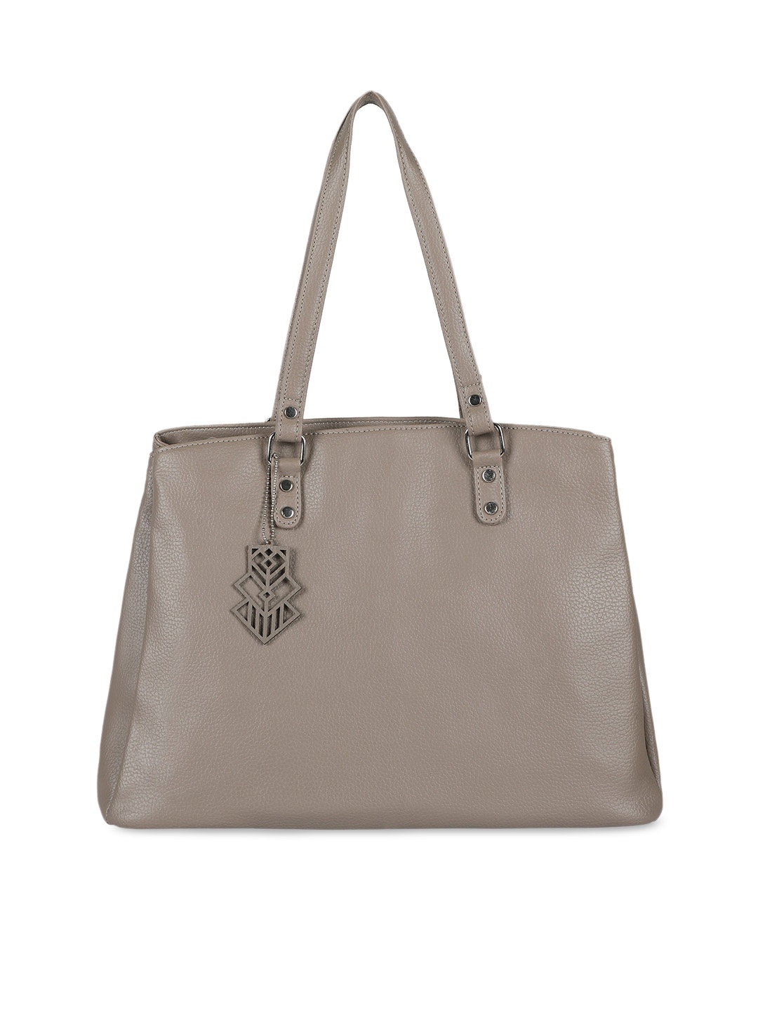 

Toteteca Beige PU Structured Handheld Bag