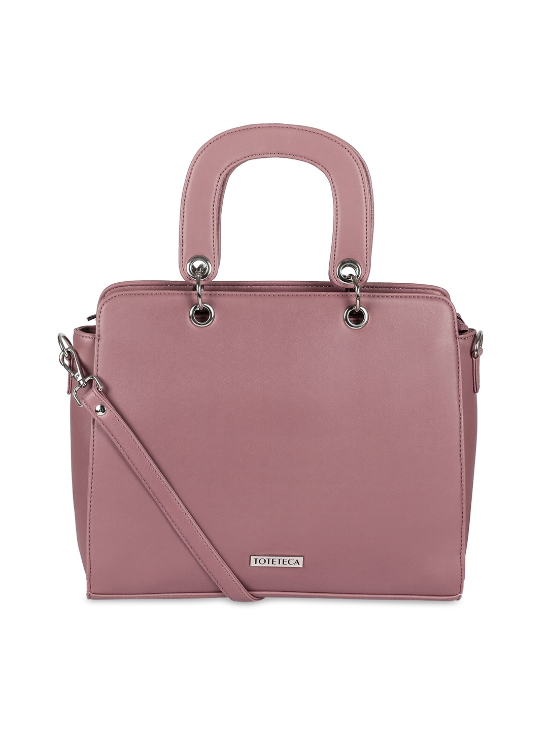 

Toteteca Pink PU Structured Handheld Bag