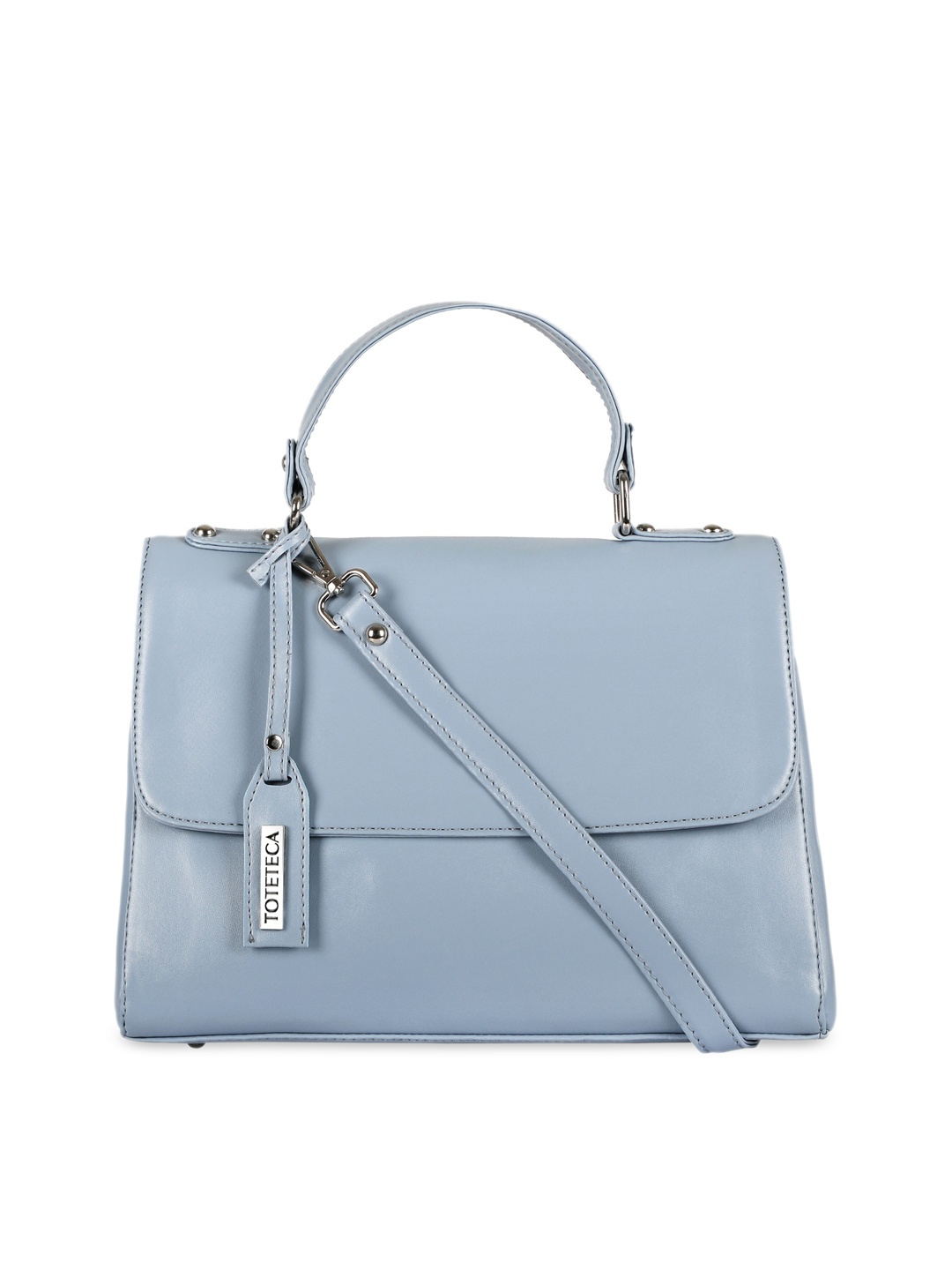 

Toteteca Women Blue PU Structured Satchel