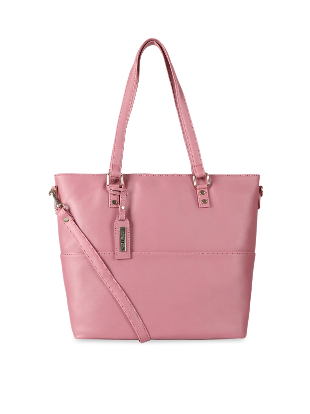 

Toteteca Pink PU Structured Shoulder Bag