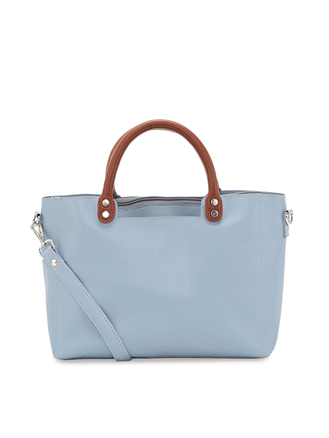 

Toteteca Blue PU Structured Handheld Bag
