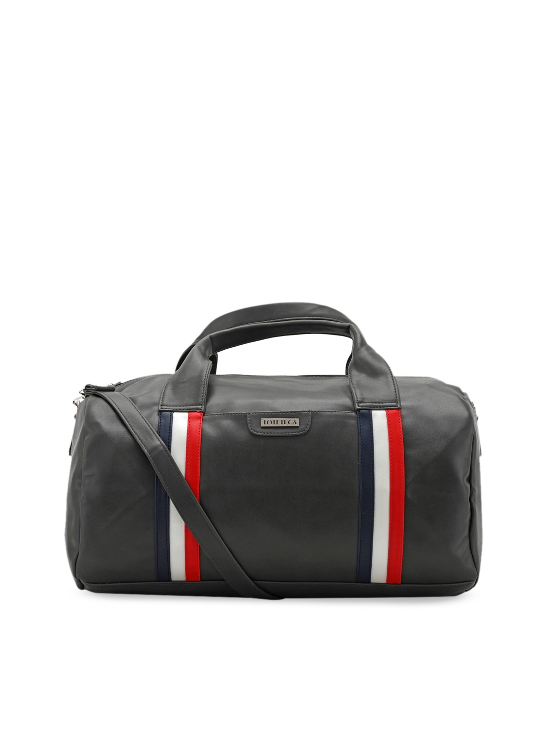 

Toteteca Grey & Red Solid Duffel Bag
