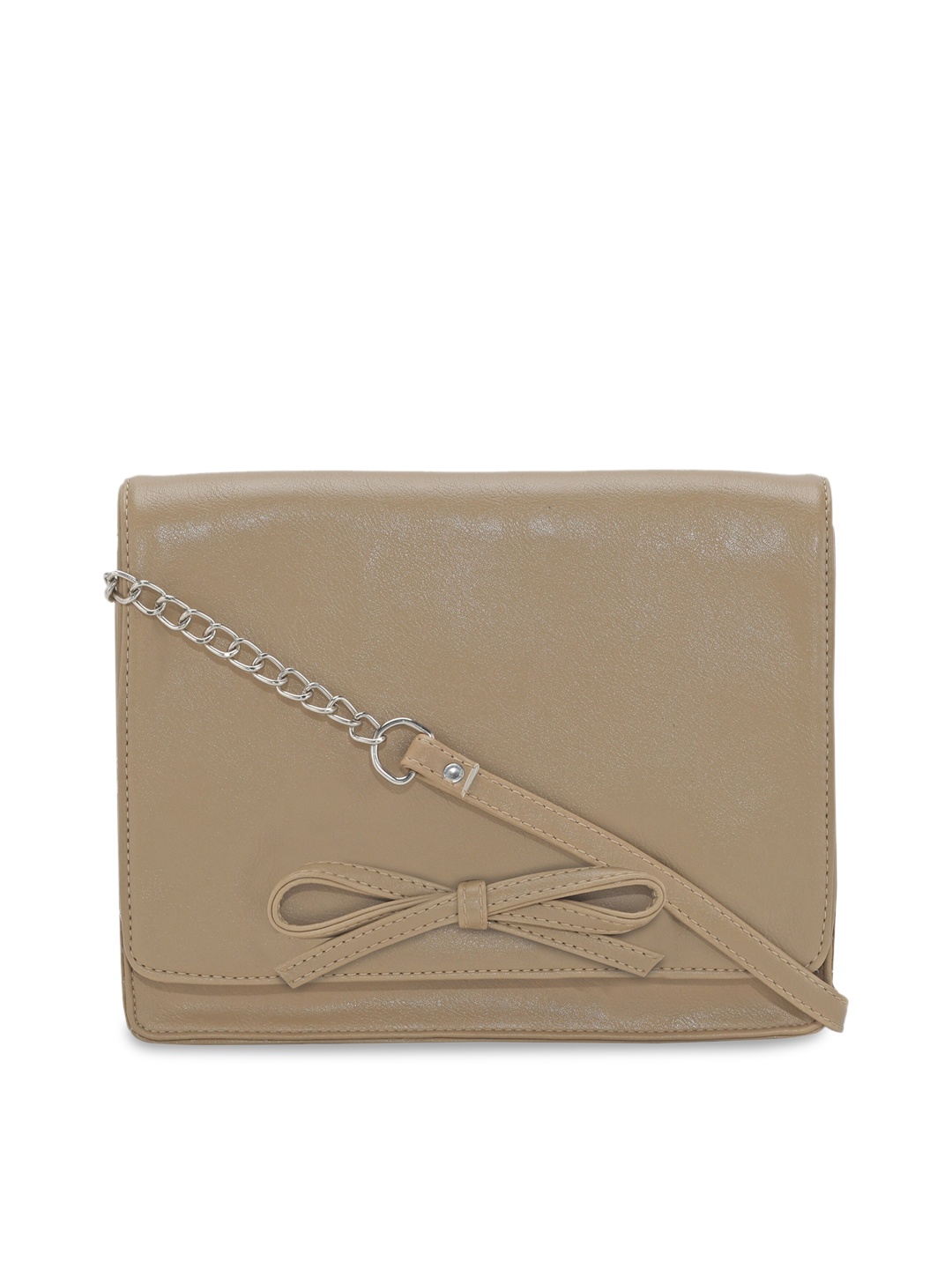 

Toteteca Beige PU Structured Sling Bag