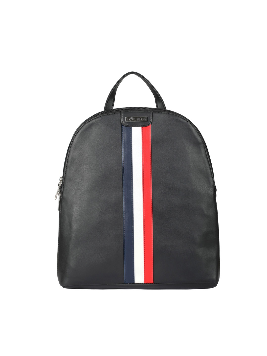 

Toteteca Unisex Black Striped Casual Backpack