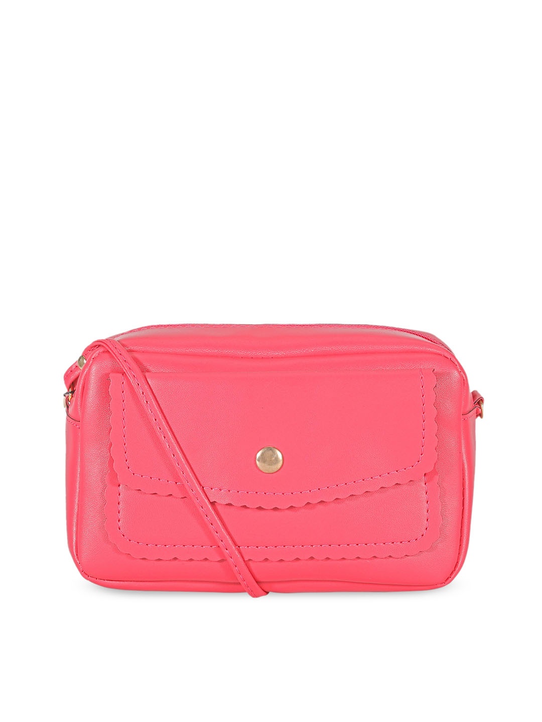 

Toteteca Pink PU Structured Sling Bag
