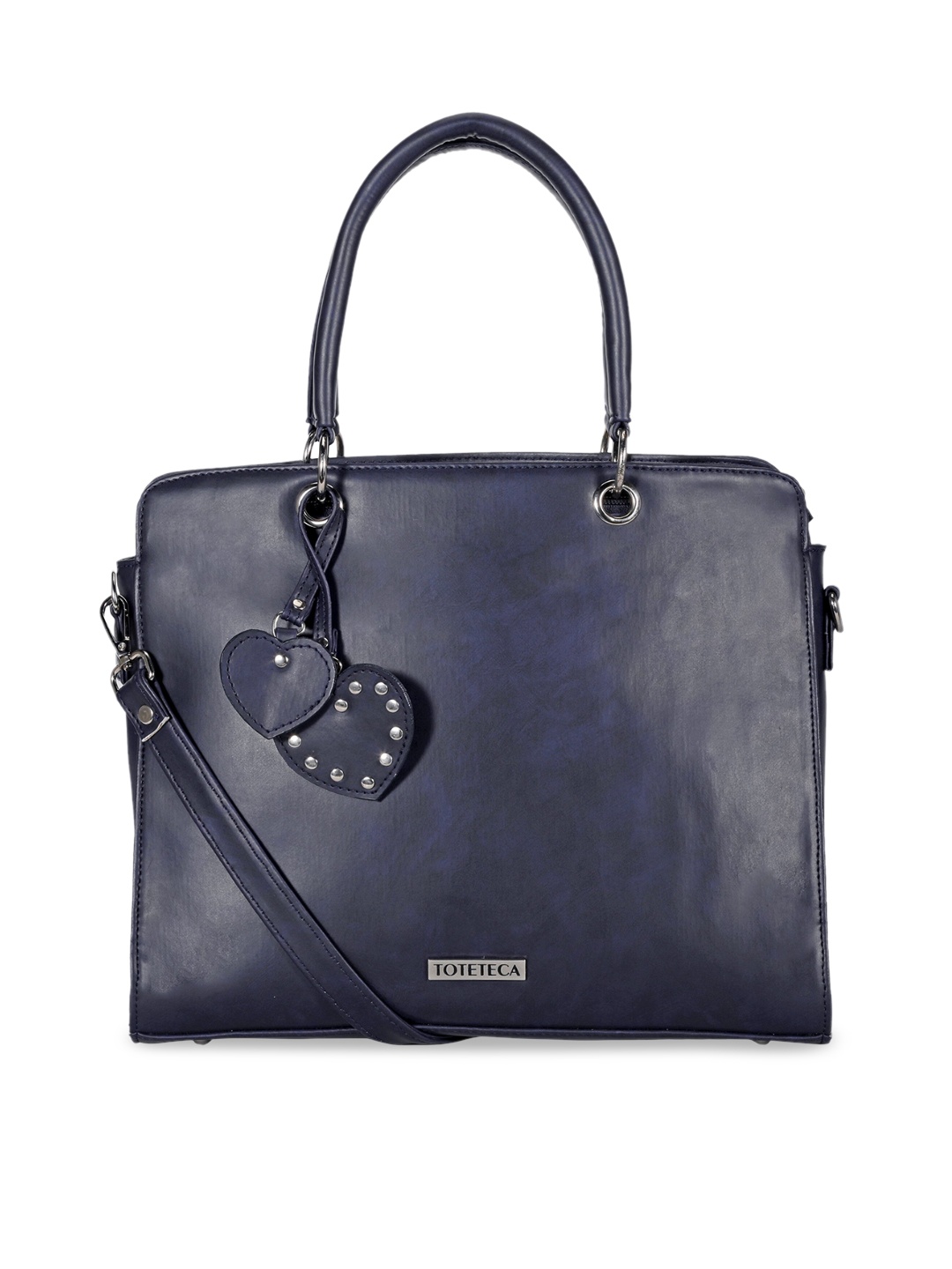 

Toteteca Blue PU Structured Handheld Bag