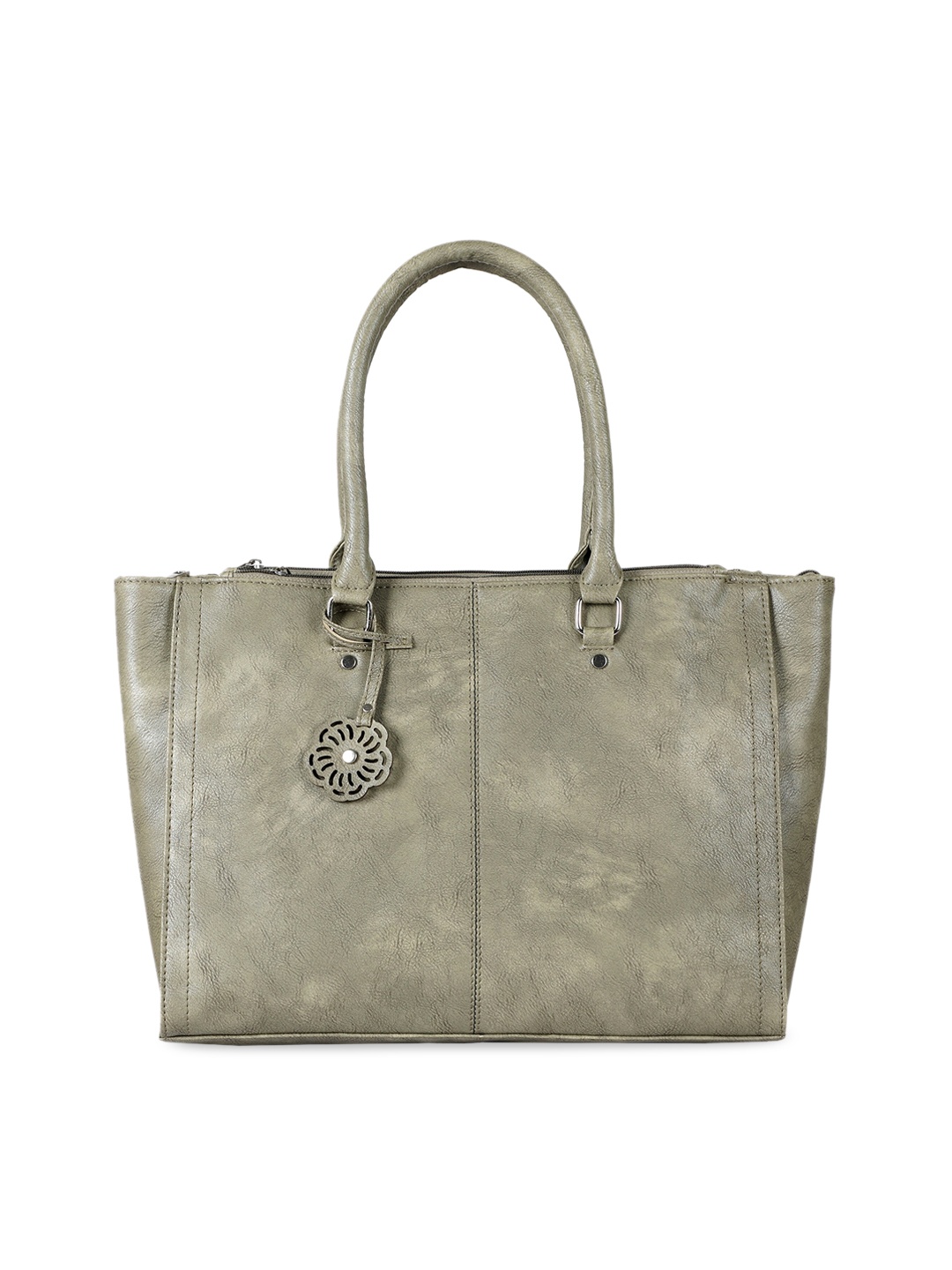 

Toteteca Green PU Oversized Structured Tote Bag