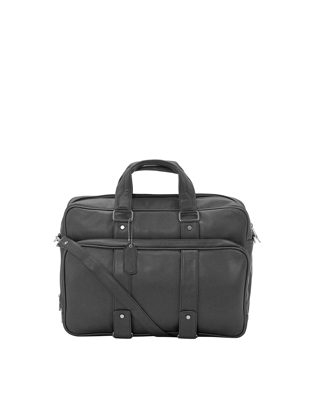 

Toteteca Unisex Black PU Laptop Bag