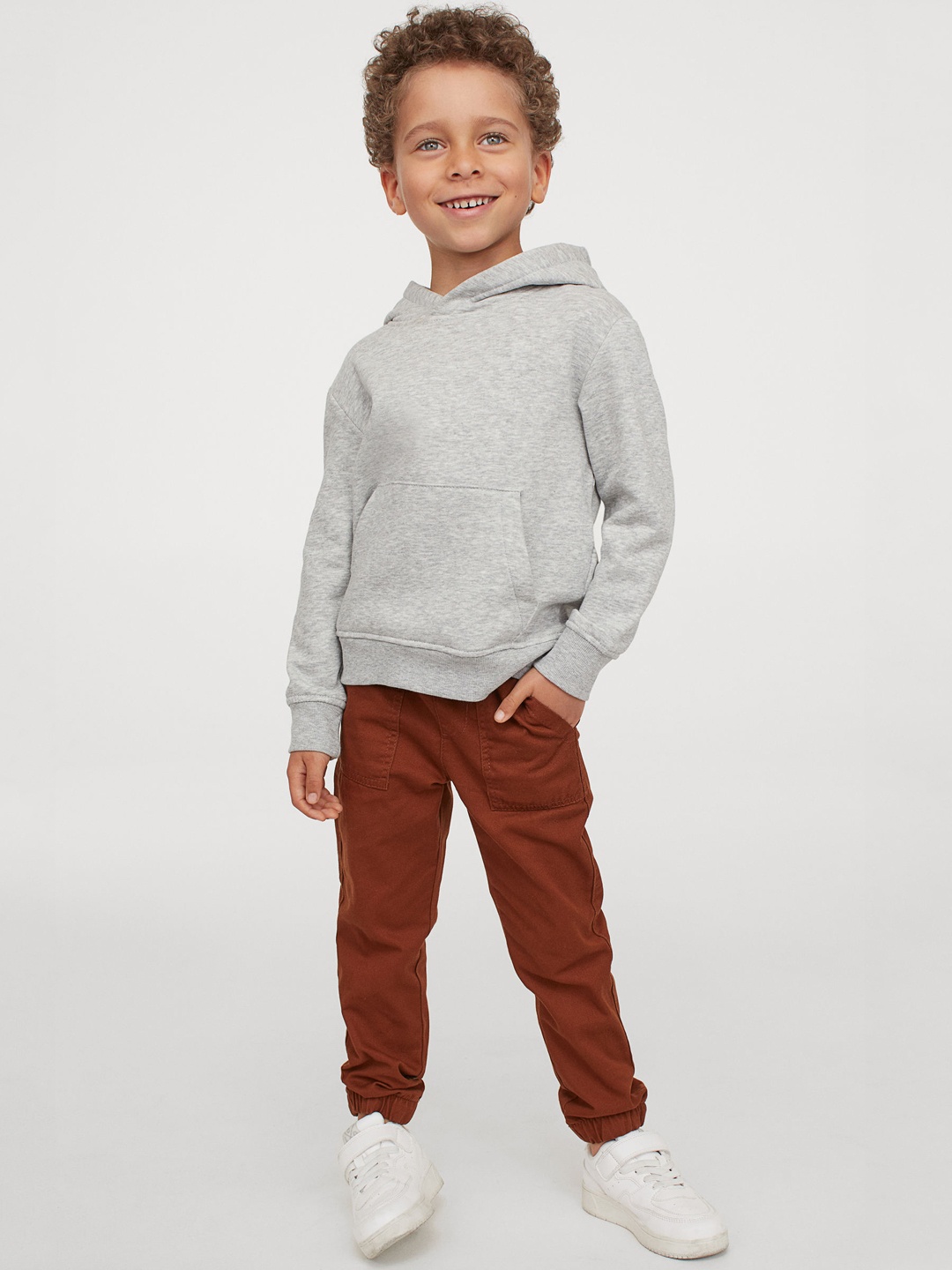 

H&M Boys Brown Twill Pull-On Trousers