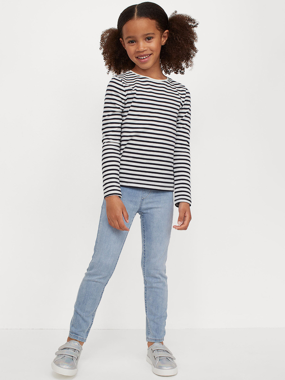 

H&M Girls Blue Denim leggings