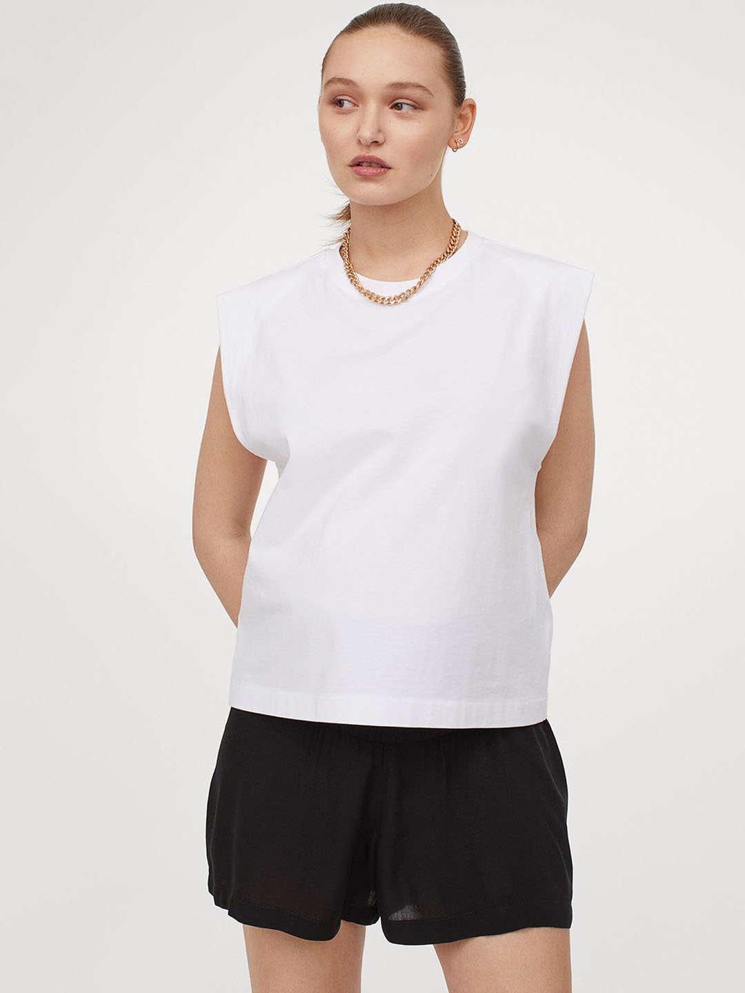 

H&M Black MAMA Short Shorts