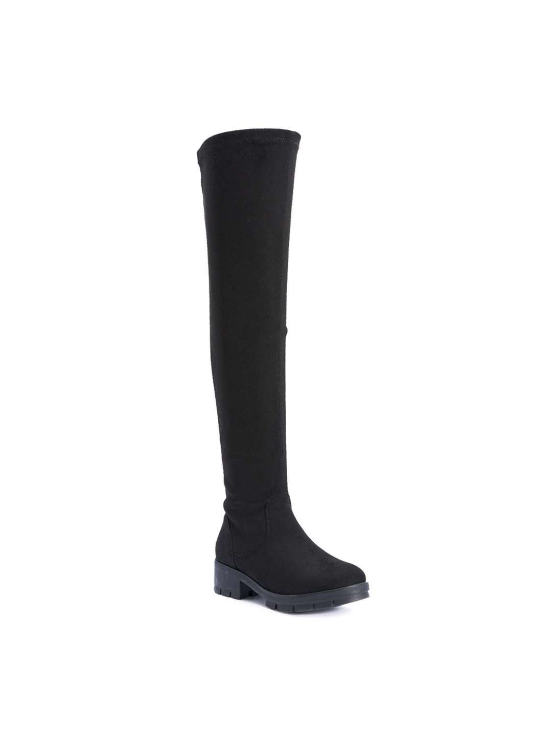 

Truffle Collection Women Black Solid Heeled Boots