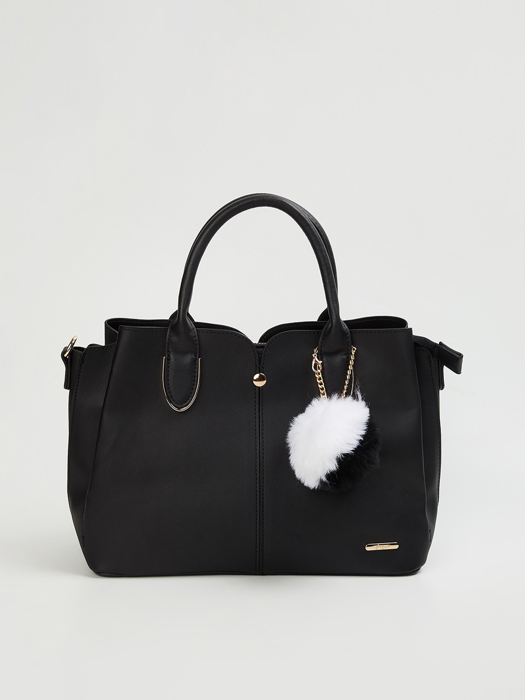

Ginger by Lifestyle Black Structured Handheld Bag