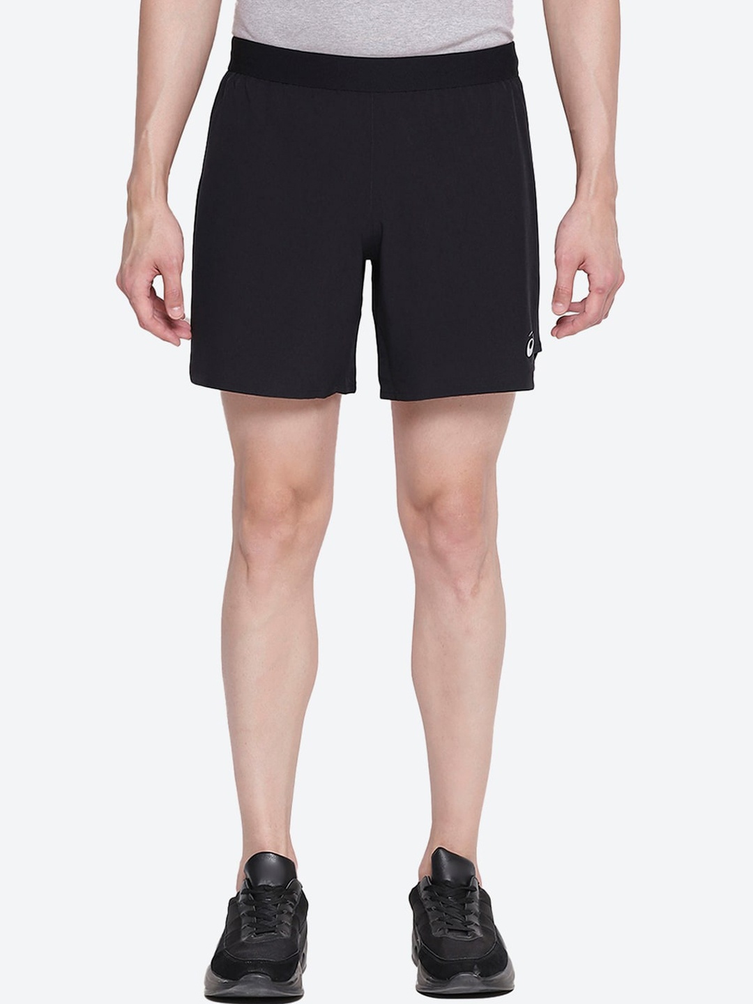 

ASICS Men Black Sports ROAD 7IN Running Shorts