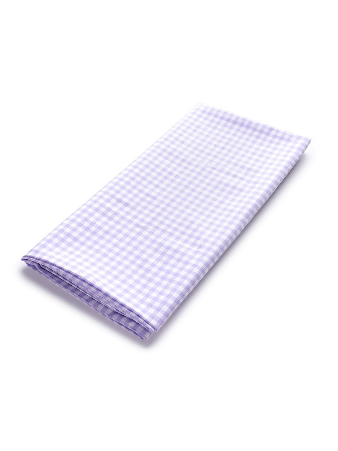 

LONDON CROSS Men Purple & White Checked Cotton Shirt Fabric