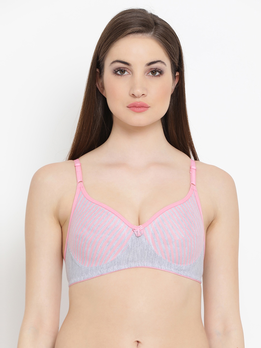 

Clovia Non-Padded Non-Wired Spacer Cup T-Shirt Bra, Pink