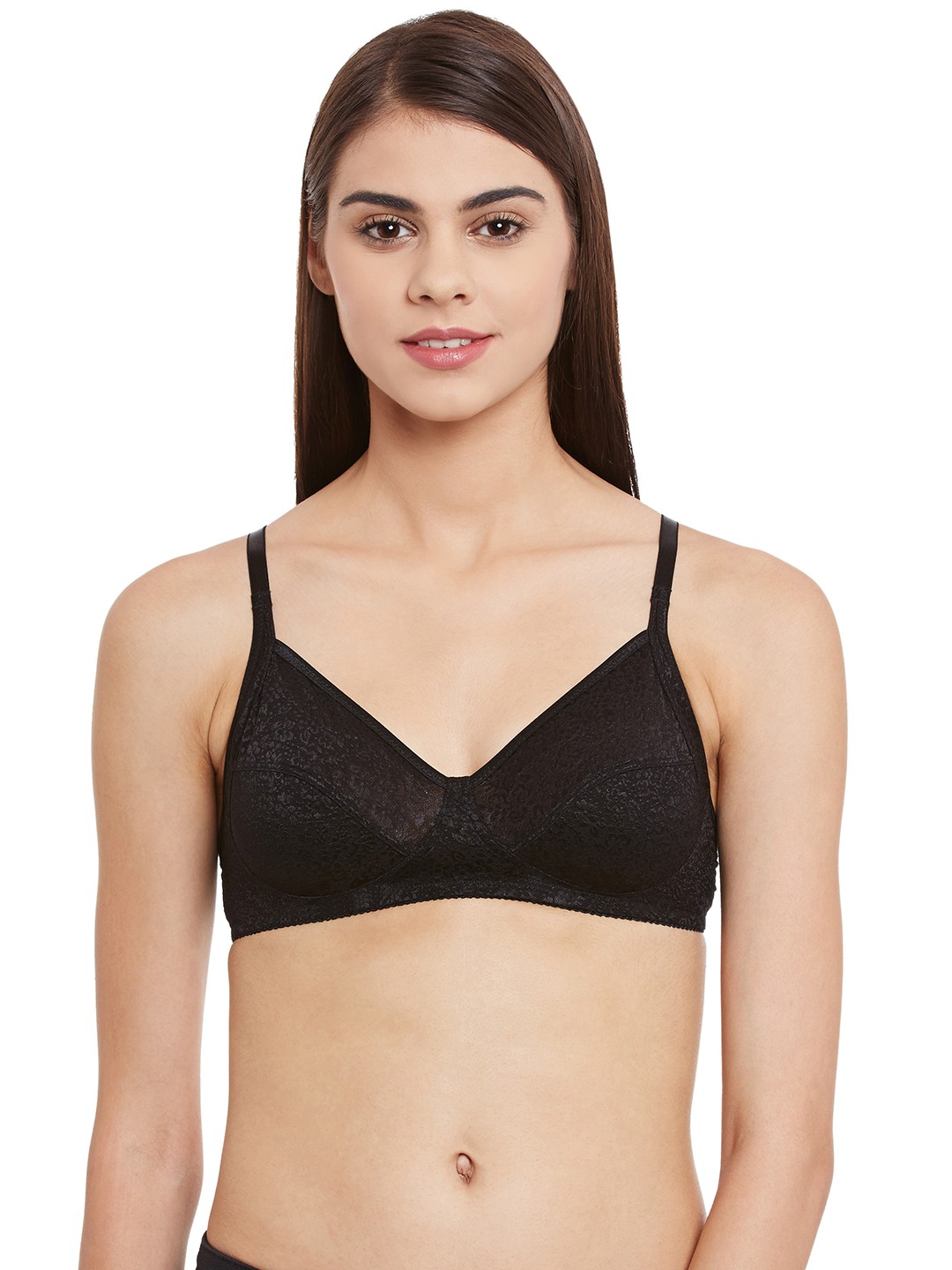 

Clovia Non-Padded Wirefree Full Cup Bra - Black
