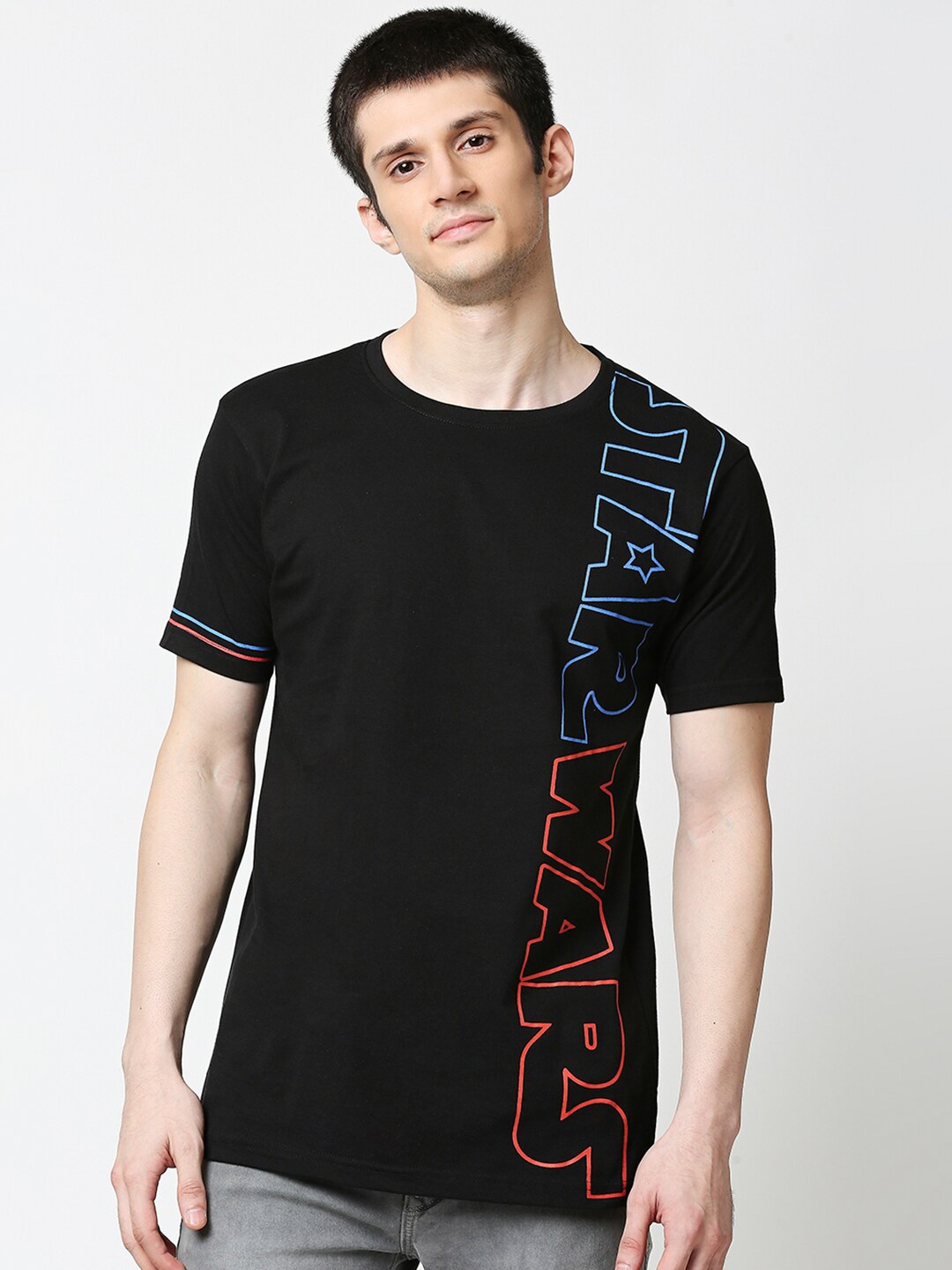 

Bewakoof Men Black Star Wars Printed T-shirt