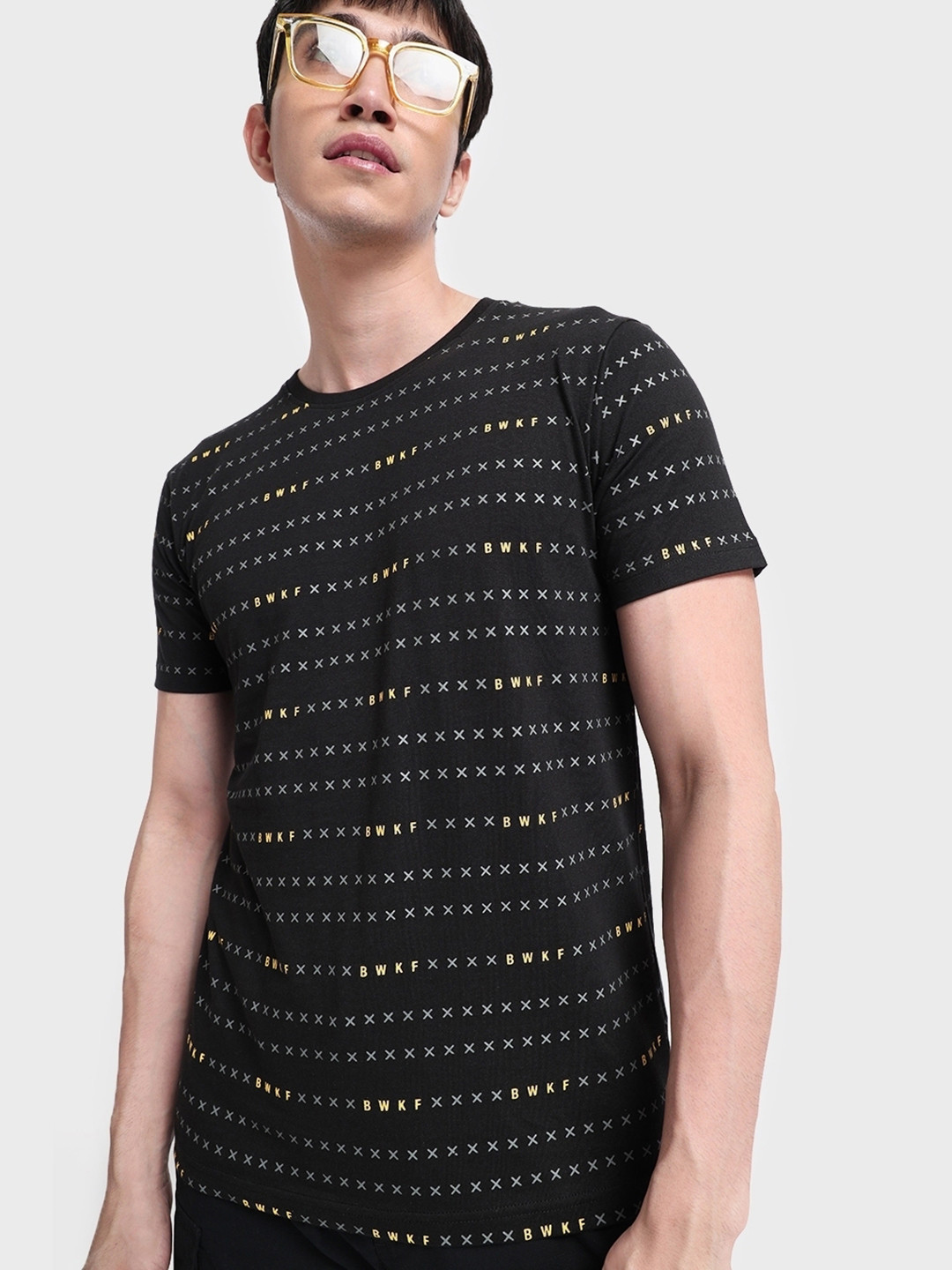 

Bewakoof Men Black Typography Printed T-shirt