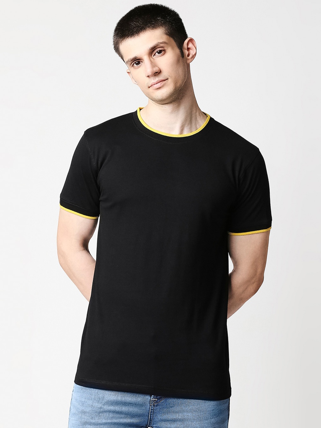 

Bewakoof Men Black T-shirt
