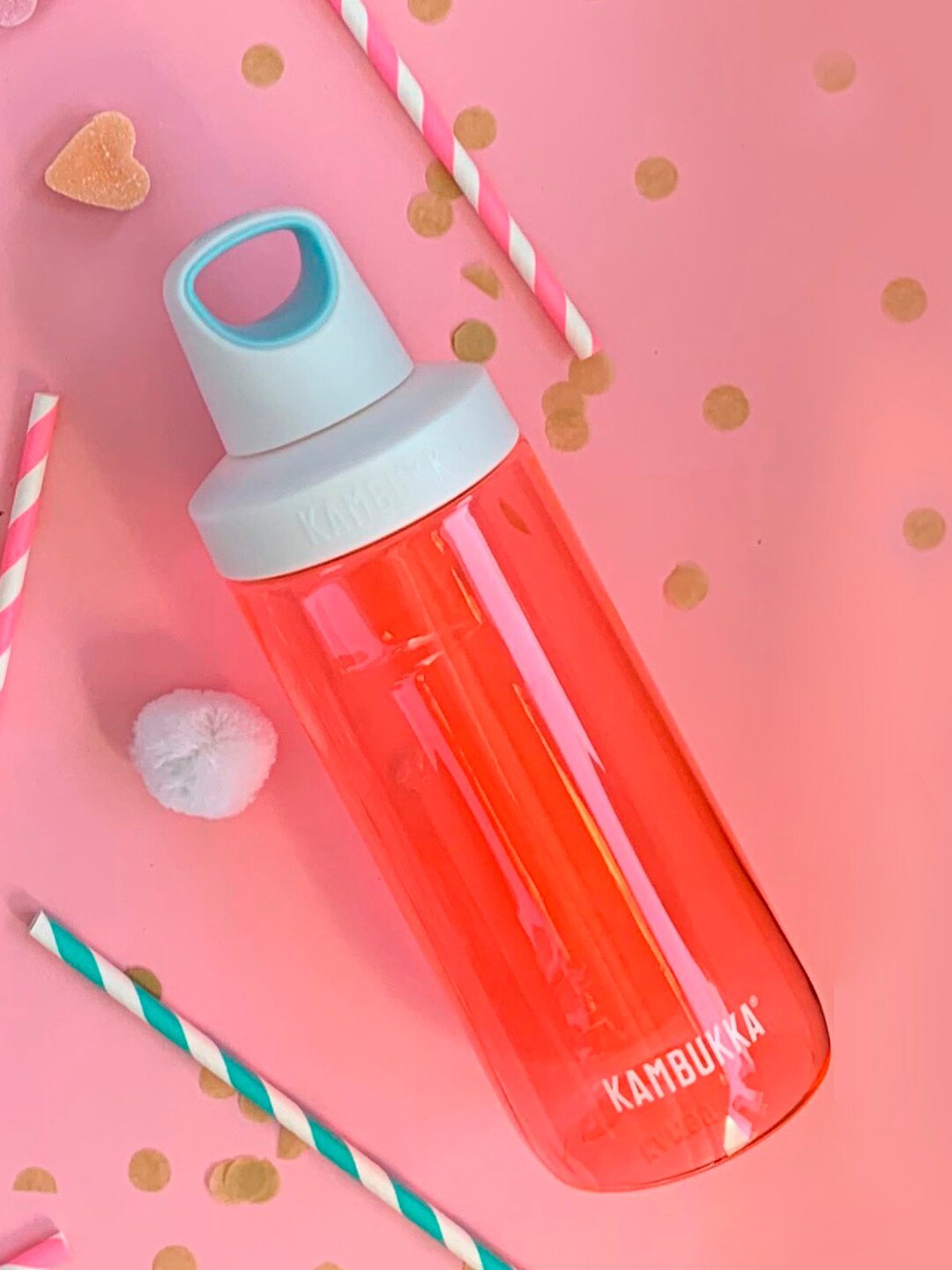

Kambukka Kids Pink & White Reno Water Bottle With Twist Lid 500ml