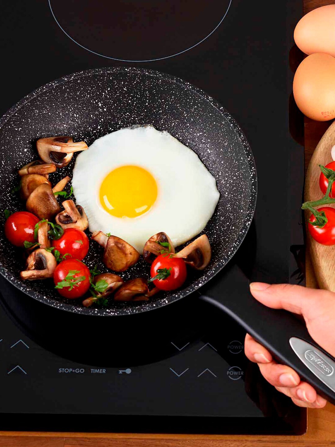 

Zyliss Black Frying Pan with Induction Base