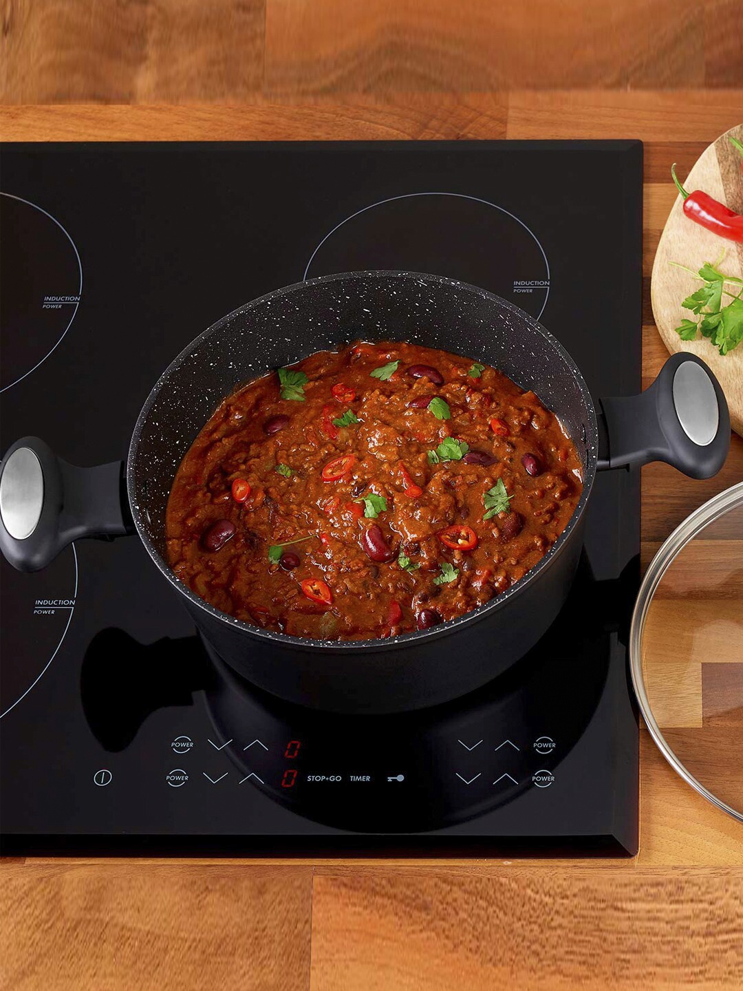 

Zyliss Stock Pot with Glass Lid & Induction Base, Black
