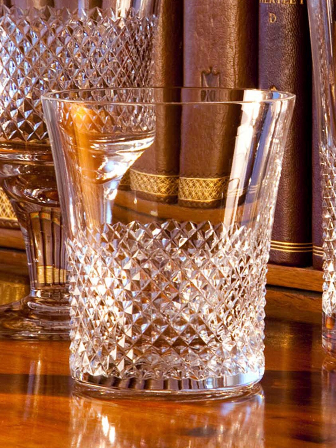 

Royal Brierley Single Transparent Antibes Crystal Tumbler Glass