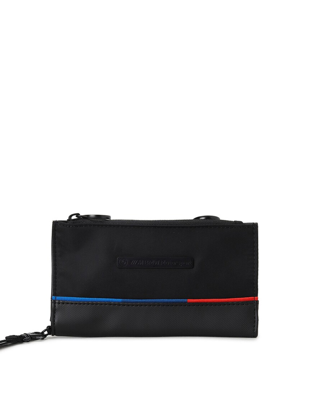 

Puma Women Black & Blue Colourblocked Two Fold Wallet