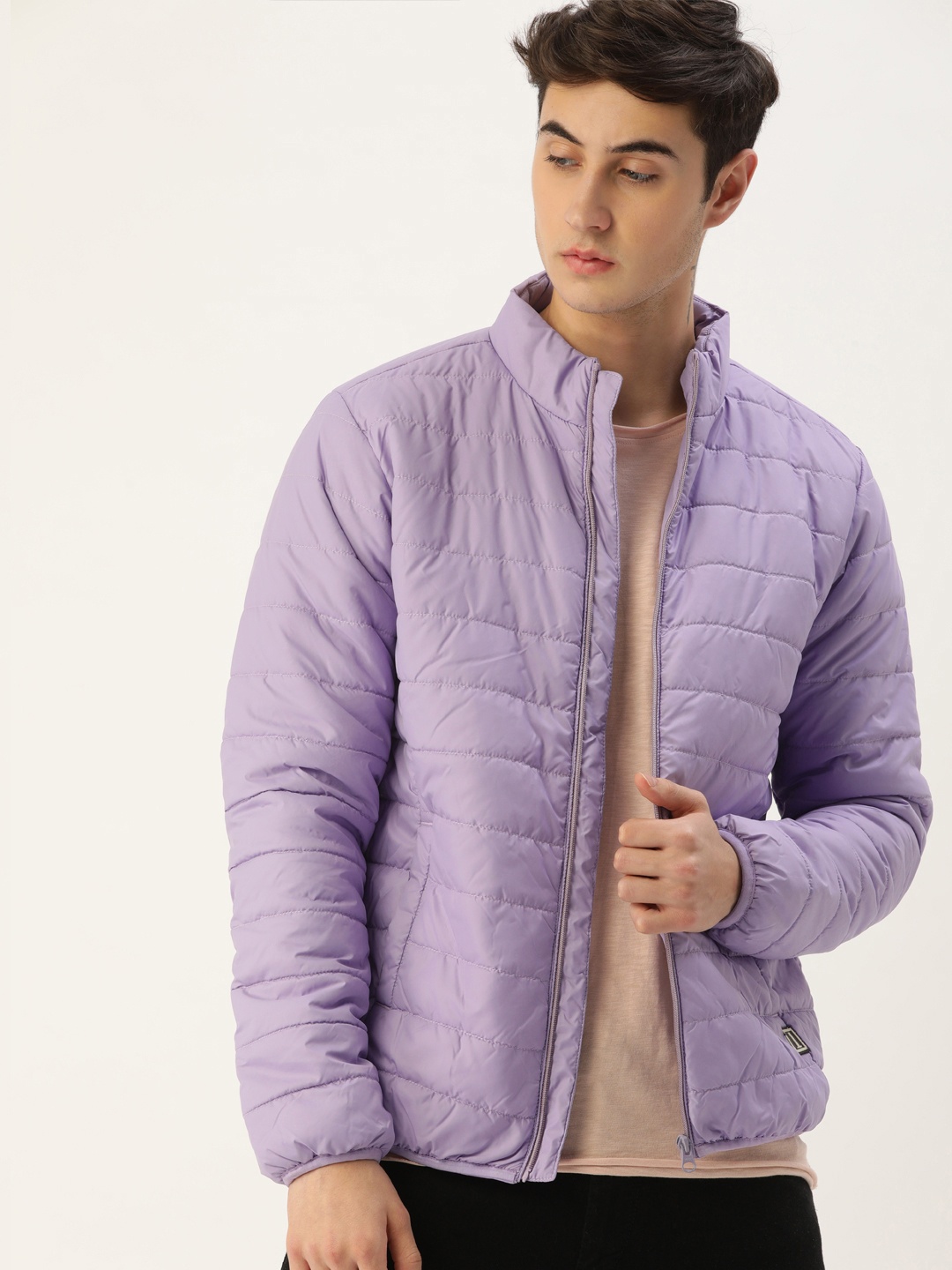 

SINGLE Men Violet Padded Jacket