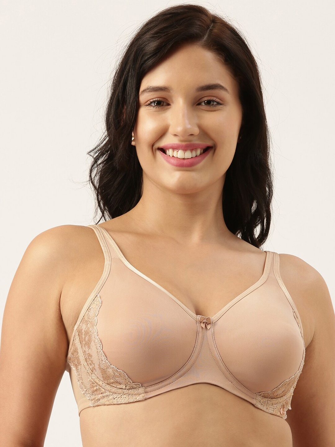 

Enamor Beige Underwired Full Coverage Everyday Bra