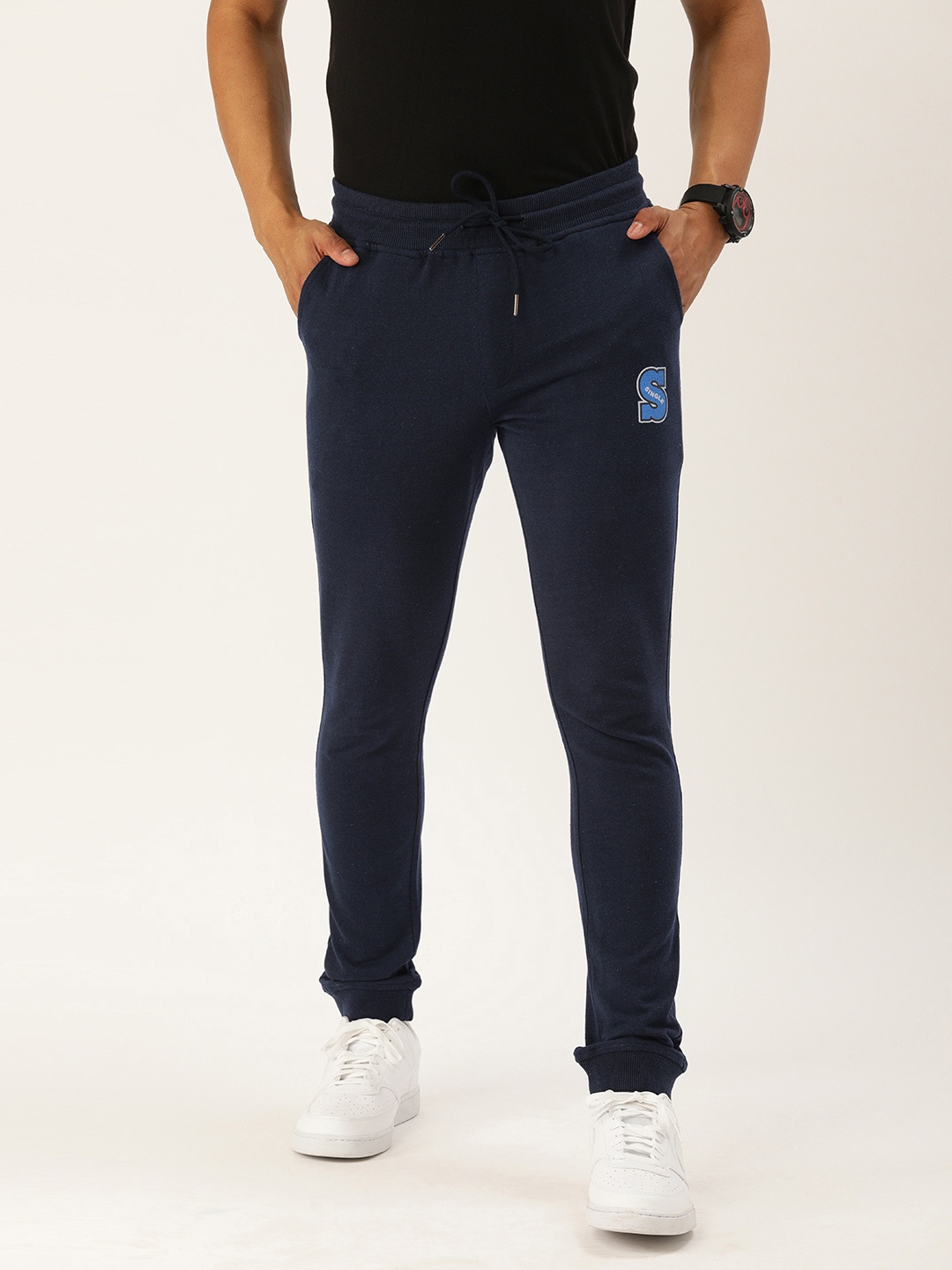 

SINGLE MEN'S DARK BLUE TRACKPANTS