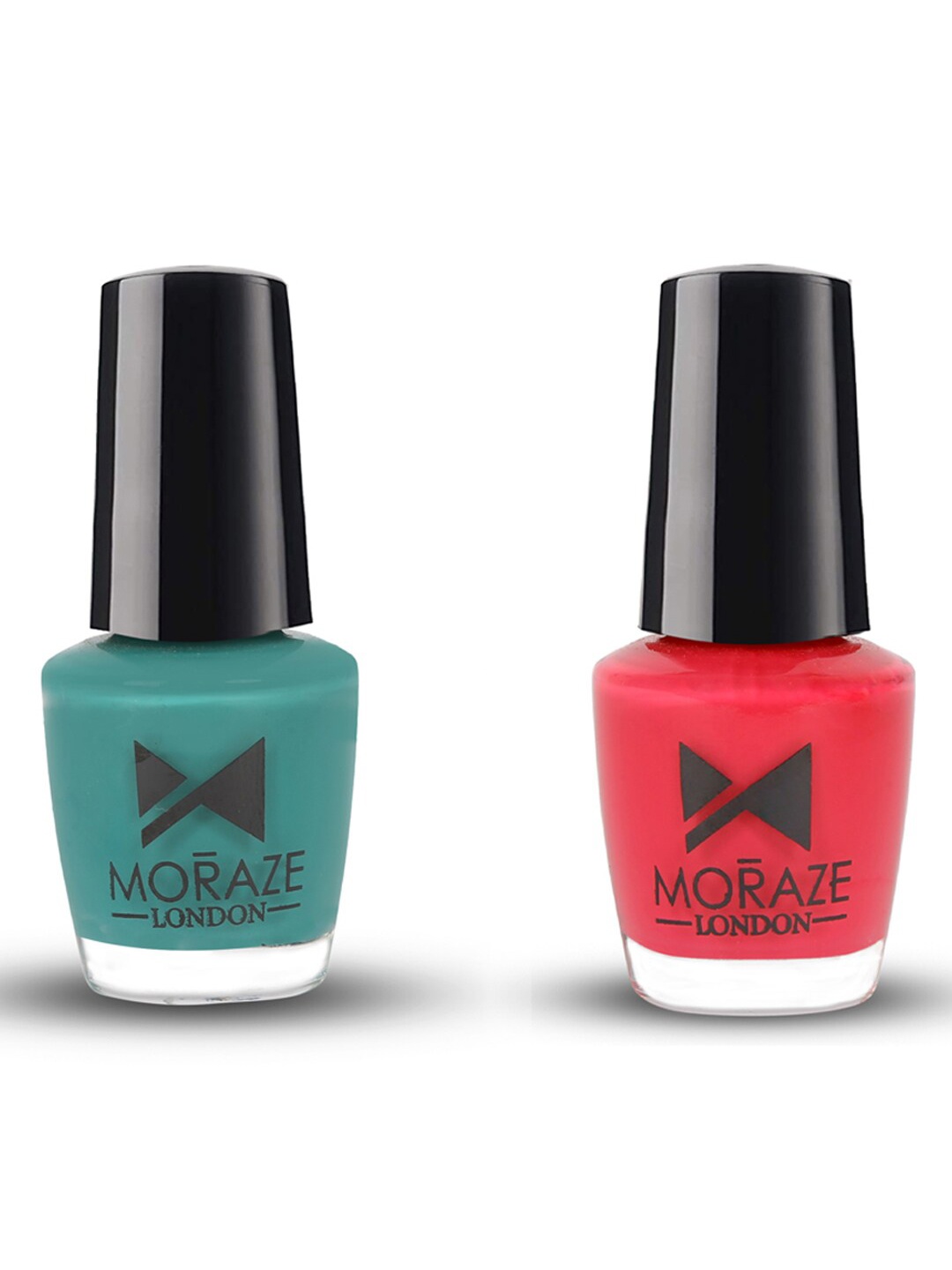 

Moraze Pack Of 2 Vegan Nail Polish - 10ml, Teal