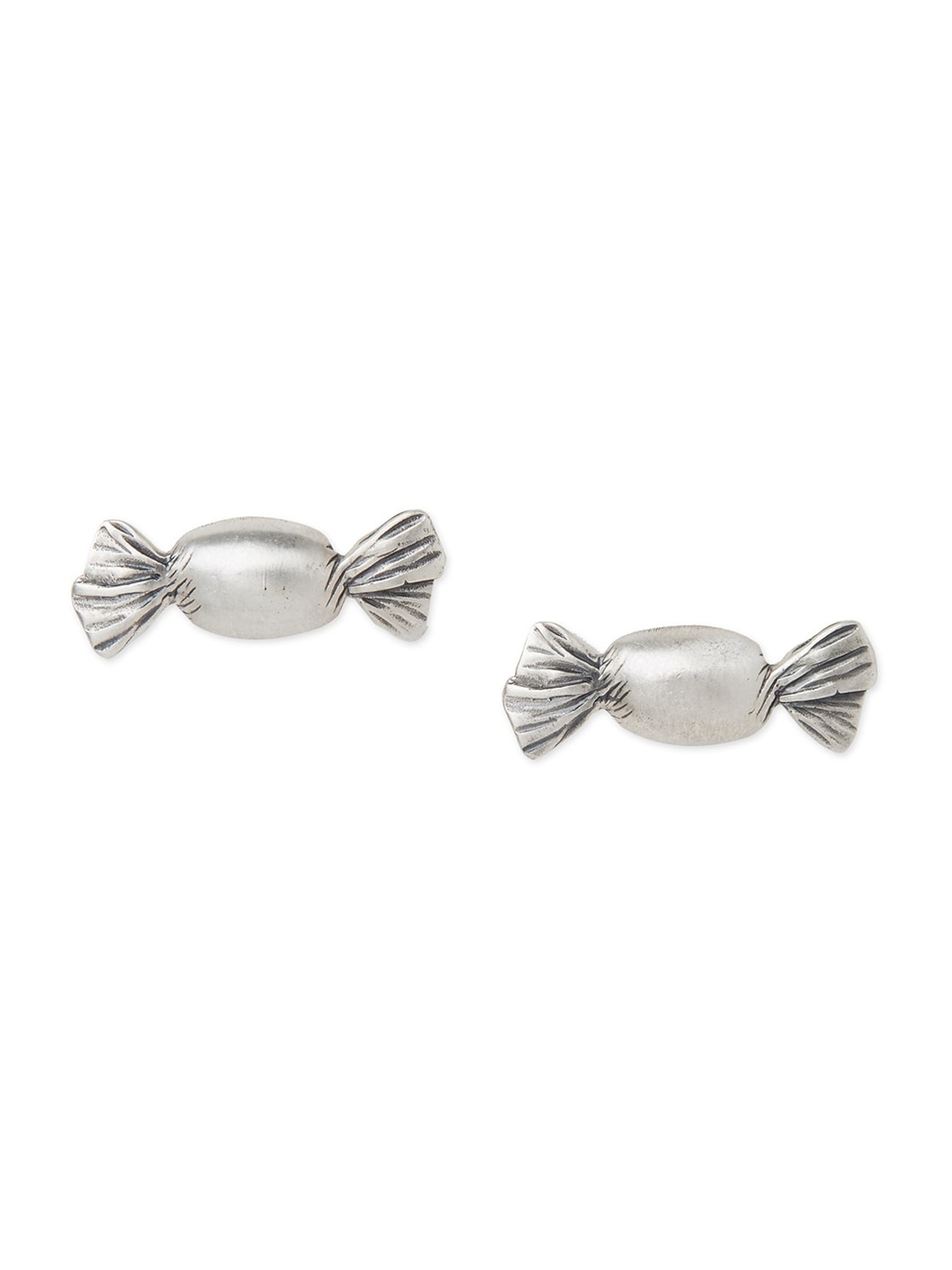 

Masaba Silver-Toned Contemporary Studs Earrings