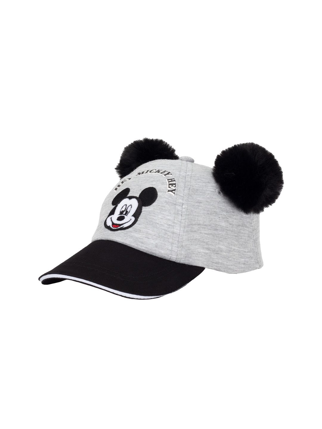 

Disney Girls Grey & Black Mickey Mouse Printed Visor Cap