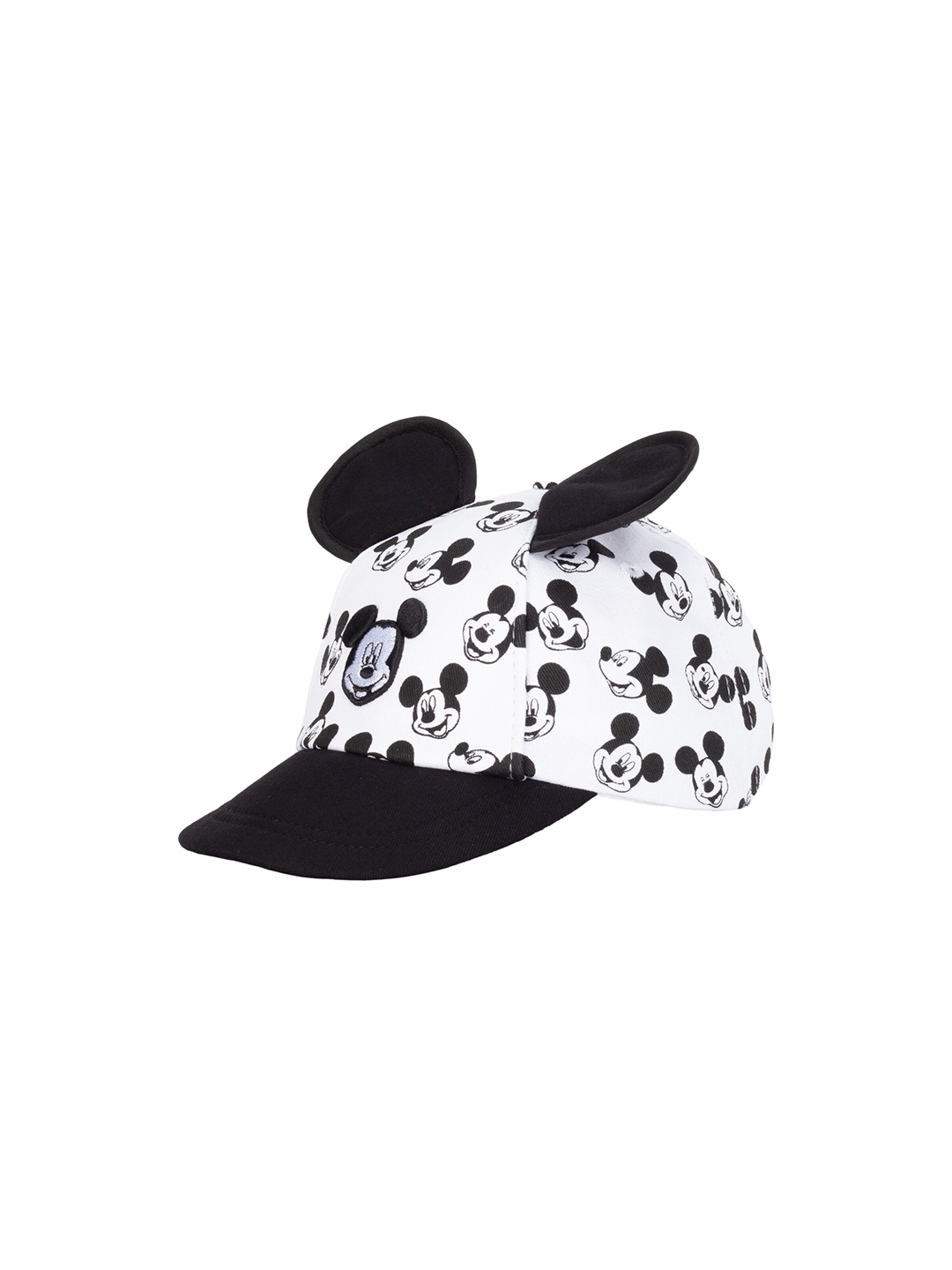 

Disney Girls Black & White Mickey Character Printed Visor Cap