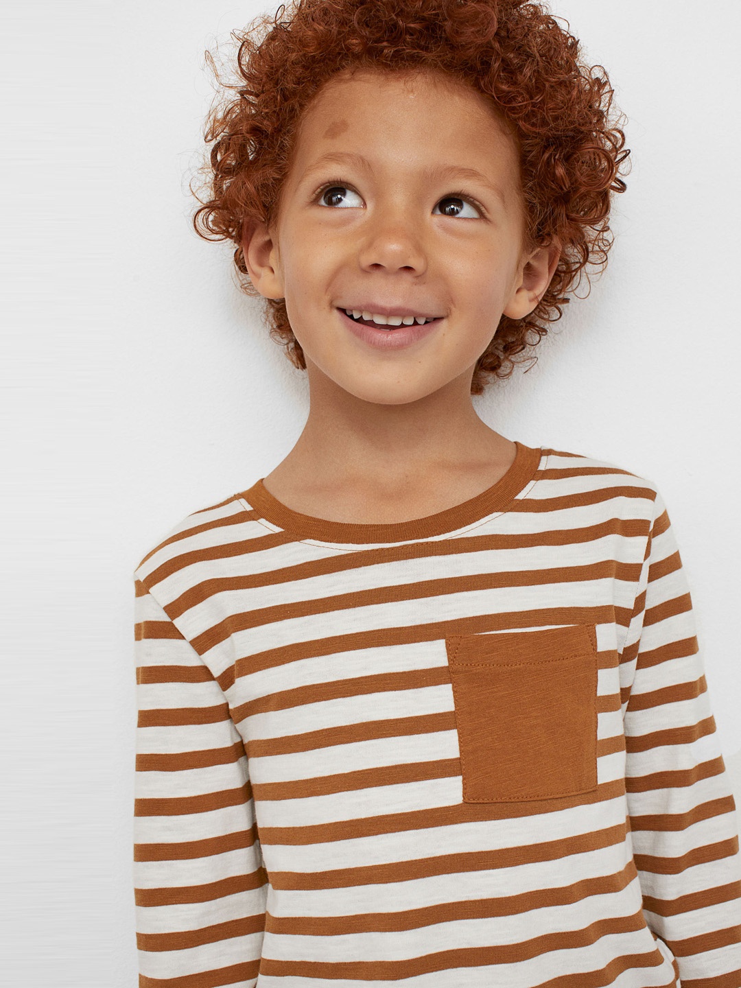 

HM Boys Brown Pocket-Detail Jersey Top