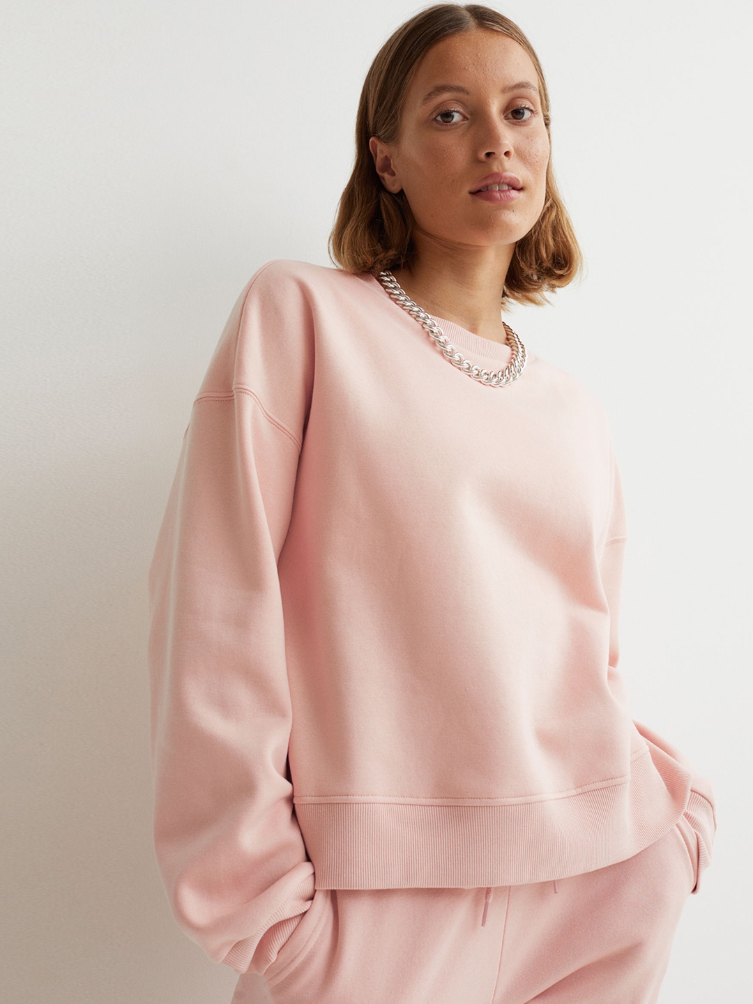 

H&M Women Pink Sweatshirt