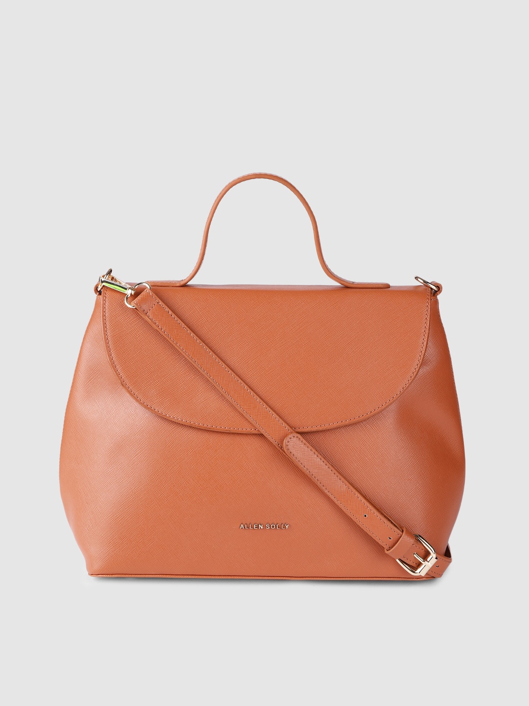 

Allen Solly Women Tan Brown Solid Structured Satchel