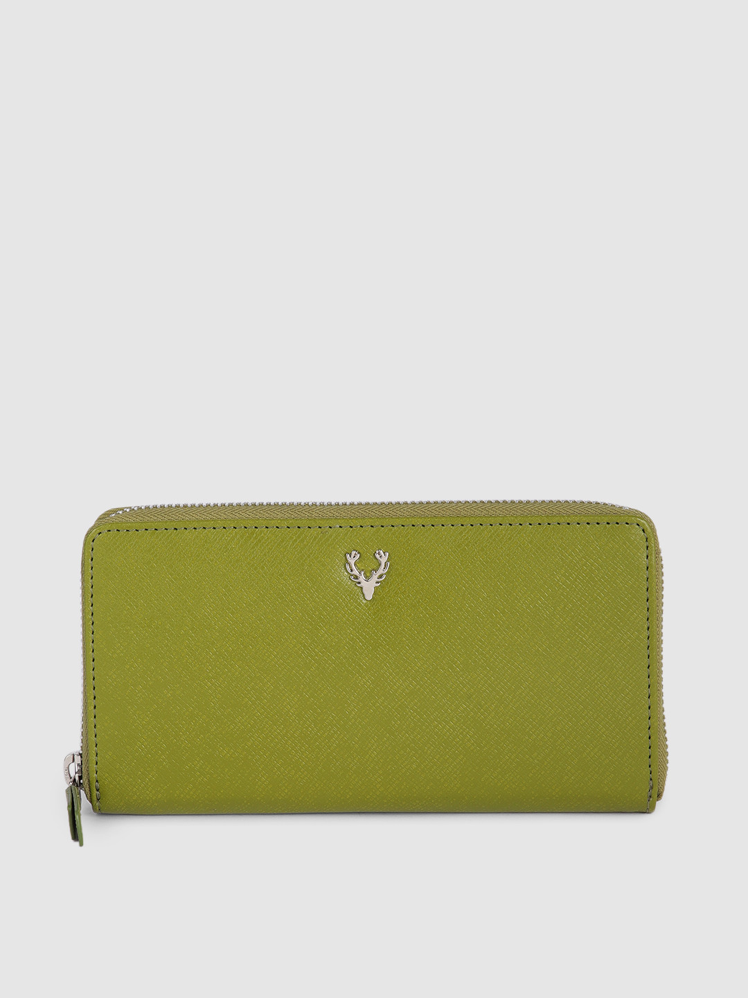 

Allen Solly Women Green Zip Around Wallet