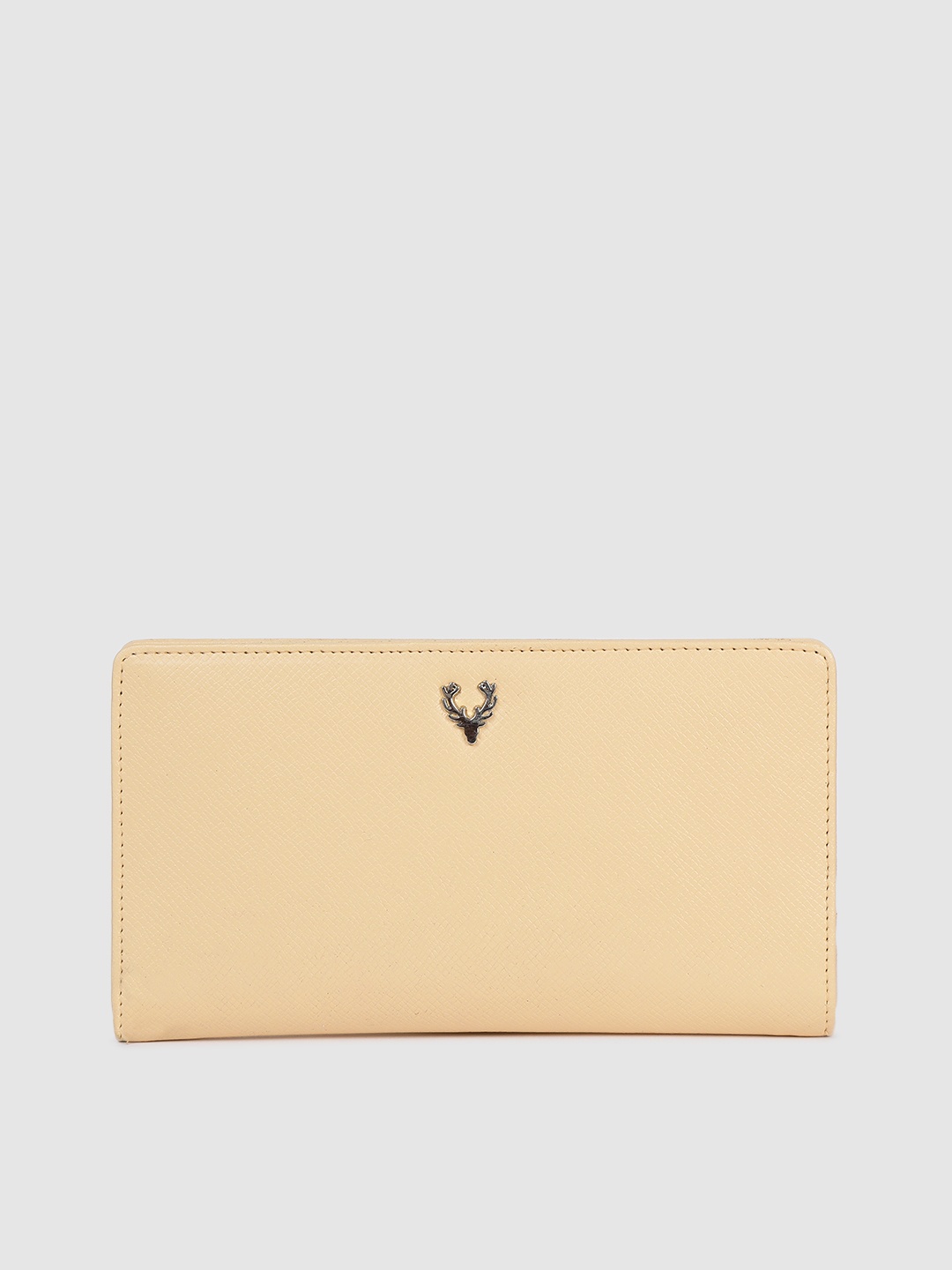 

Allen Solly Women Cream-Coloured Solid Two Fold Wallet