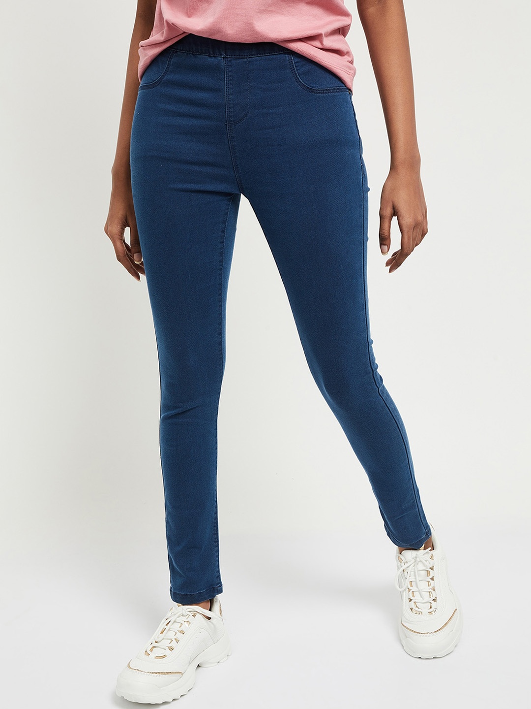 

max Women Blue Skinny Fit Jeans