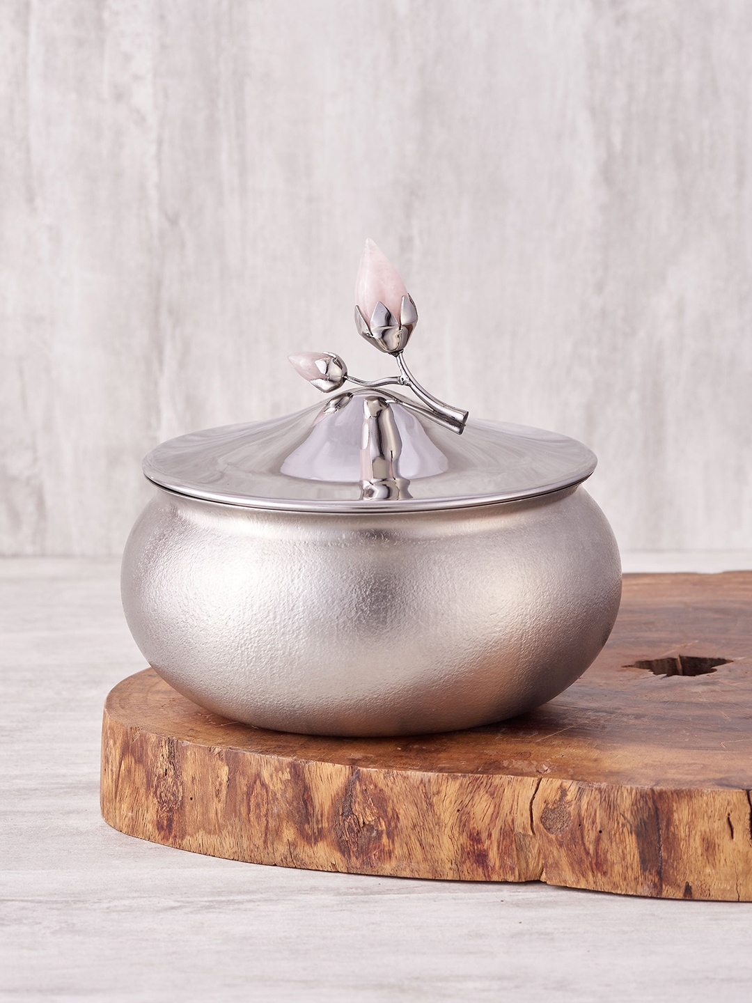 

ARTTDINOX Steel Stainless Steel Matte Bowl With Lid