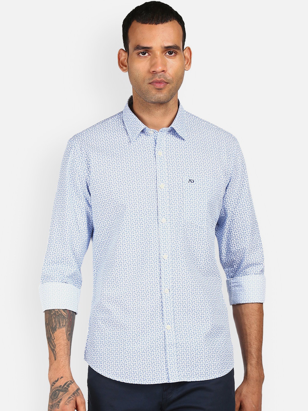 

AD By Arvind Slim Fit Floral Printed Casual Shirt, Blue