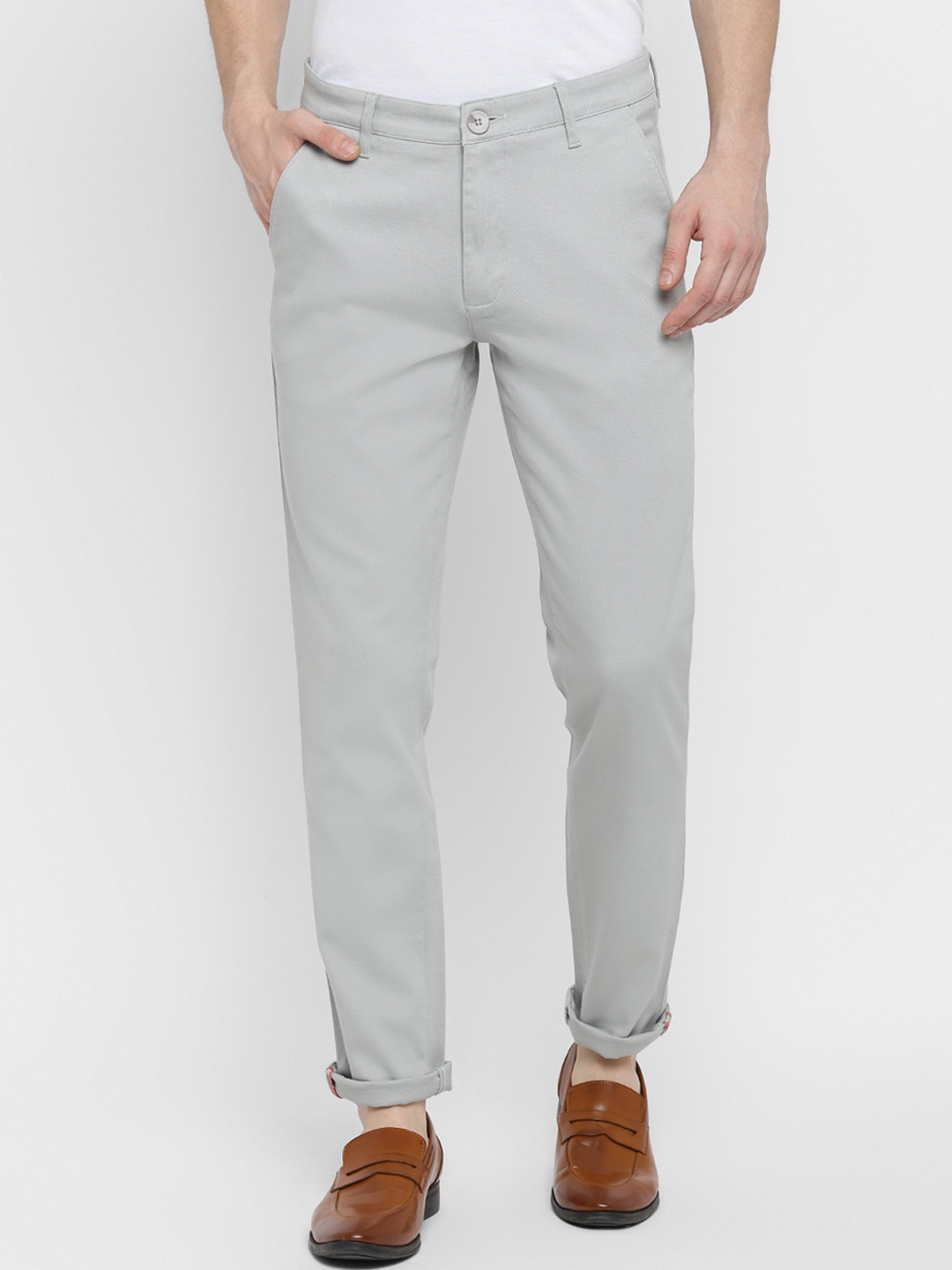 

Red Chief Men Green High-Rise Trousers
