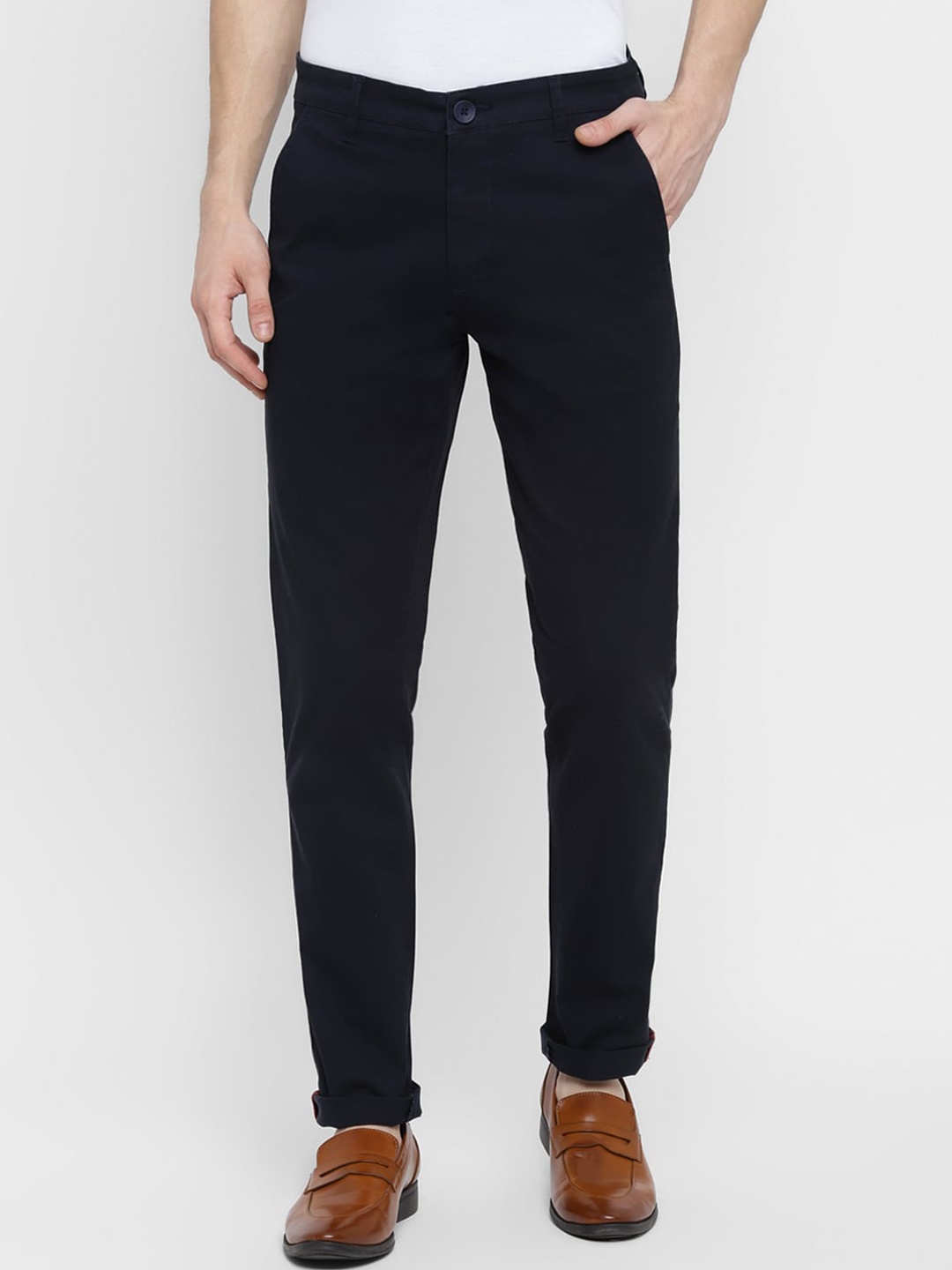 

Red Chief Men Navy Blue Trousers